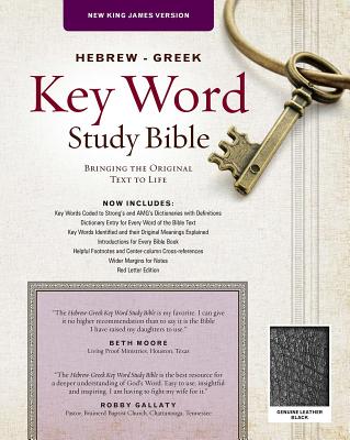 Image for Hebrew-Greek Key Word Study Bible: New King James Versioin Genuine Leather Black (Key Word Study Bibles)