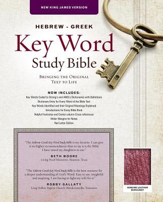 Image for Hebrew-Greek Key Word Study Bible: New King James Version Genuine Leather Burgundy (Key Word Study Bibles)