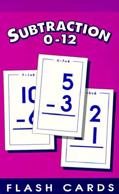 School Zone - Subtraction 0-12 Flash Cards - Ages 6 and Up, 1st Grade, 2nd Grade, Numbers 0-12, Math, Problem Solving, Subtraction Problems, Counting, and More