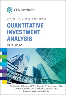 Quantitative Investment Analysis (CFA Institute Investment Series)