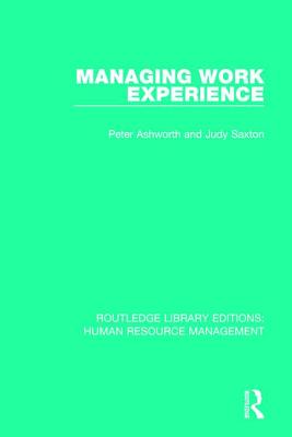 Managing Work Experience (Routledge Library Editions: Human Resource Management)