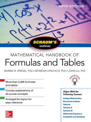 Image for Schaum's Outline of Mathematical Handbook of Formulas and Tables, Fifth Edition (Schaum's Outlines)