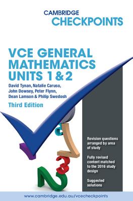 Image for Cambridge Checkpoints VCE General Mathematics Units 1 and 2
