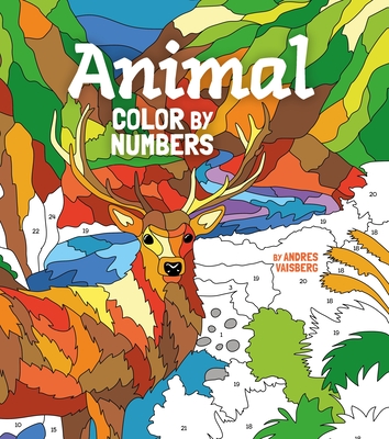 Animal Color by Numbers: Includes 45 Artworks To Colour (Arcturus Creative Color-by-Numbers)