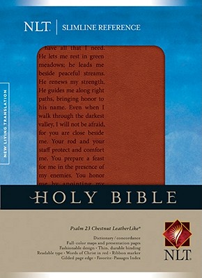 Image for Slimline Reference Bible NLT (Red Letter, LeatherLike, Chestnut/Brown) Slimline Reference Bible NLT (Red Letter, LeatherLike, Chestnut/Brown)