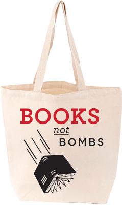 Image for BOOKS NOT BOMBS TOTE