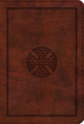 Image for ESV Large Print Compact Bible (TruTone, Brown, Mosaic Cross Design)
