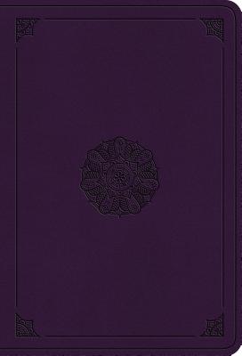 ESV Value Large Print Compact Bible (Trutone, Lavender, Emblem Design)