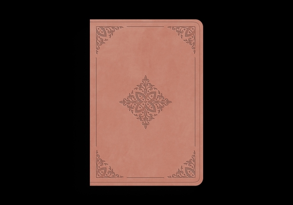 ESV Value Large Print Compact Bible (Trutone, Blush Rose, Fleur-De-Lis Design)