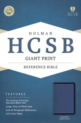 Image for HCSB Giant Print Reference Bible, Cobalt Blue LeatherTouch