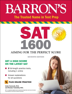 Image for SAT 1600 with Online Test: Aiming for the Perfect Score (Barron's SAT Prep) SAT 1600 with Online Test: Aiming for the Perfect Score (Barron's SAT Prep)