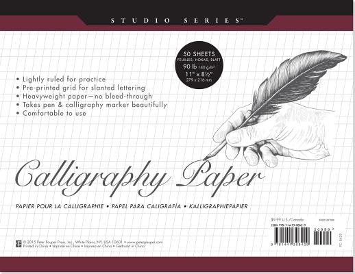 Studio Series Calligraphy Paper Pad: 50 Sheets