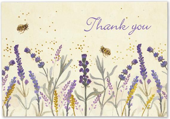 Lavender & Honey Thank You Notes (Stationery, Note Cards, Boxed Cards)