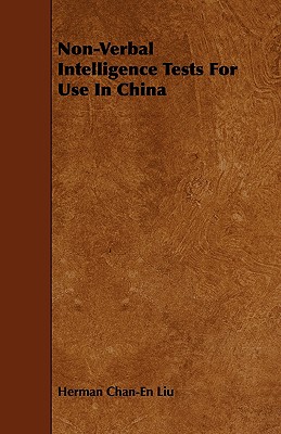 Non-verbal Intelligence Tests for Use in China