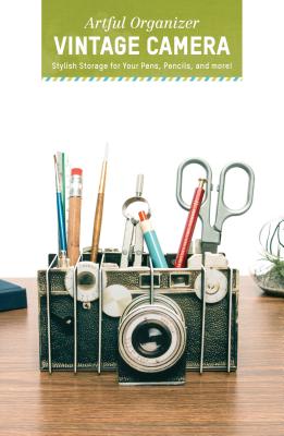 Artful Organizer: Vintage Camera: Stylish Storage for Your Pens, Pencils, and More! (Office Desk Organizer and Accessories, Office Supplies Desk Organizer, Cute Modern Desk Organizer), Size 1EA