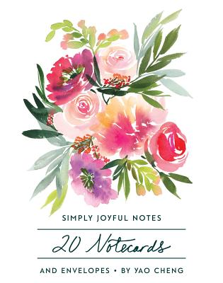 Image for {NEW} Simply Joyful Notes: 20 Notecards and Envelopes (Watercolor Blank Cards, Floral Stationery)