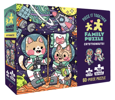 Image for Chronicle Books Piece It Together Family Puzzle: Catstronauts!, 1 EA