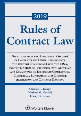 Rules of Contract Law 2019 Edition (Supplements)