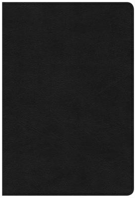 KJV Large Print Ultrathin Reference Bible, Premium Black Genuine Leather, Indexed, Black Letter Edition