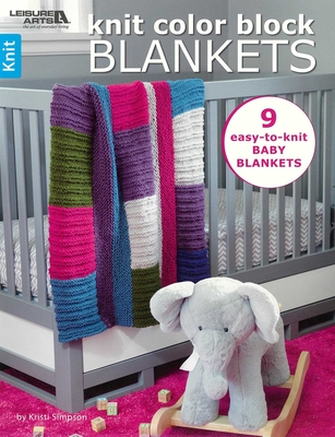 Knit Color Block Blankets: 9 Easy to Knit Baby Blankets