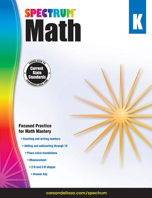 Spectrum Math Workbook, Grade K: Volume 1