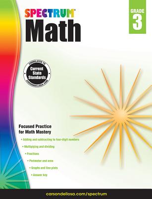 Spectrum Math Workbook, Grade 3: Volume 4