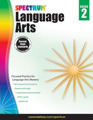 Image for Spectrum Language Arts Grade 2 Workbook, Grammar, Punctuation, Parts of Speech, Proofreading, and Writing Practice, Classroom or Homeschool Curriculum