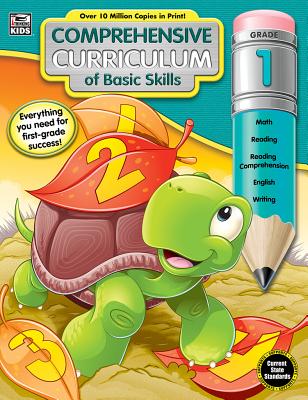 Comprehensive Curriculum of Basic Skills Workbook for 1st GradeState Standard Lesson Plans for Reading and Math, Addition, Subtraction, Spelling (544 pgs)