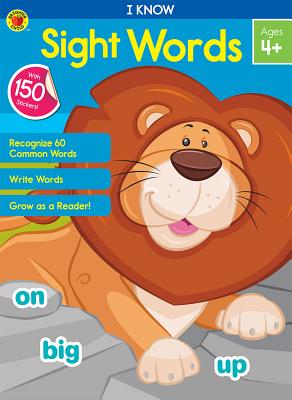 Carson Dellosa I Know Sight Words Workbook for PK, 1st, 2nd Grade, 64 Pages with Stickers, Ages 4+