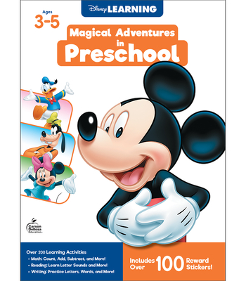 Image for Disney Learning Magical Adventures in Preschool Workbook, Preschool Math, Reading Comprehension, and Writing Practice, Preschool Workbooks With Reward Stickers, PreK Classroom or Homeschool Curriculum