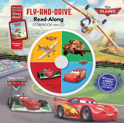 Cars / Planes Fly-And-Drive Read-Along Storybook and CD: Purchase Includes Disney Ebook! CD Features 4 Stories with Character Voices and Sound Effects