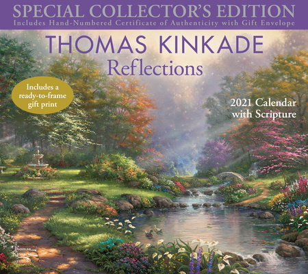 Image for Thomas Kinkade Special Collector's Edition with Scripture 2021 Deluxe Wall Calen: Reflections