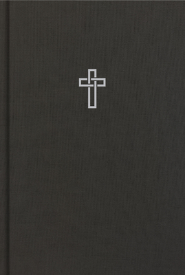 CSB Large Print Ultrathin Reference Bible, Charcoal Cloth-Over- Board, Black Letter Edition