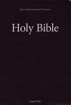 NIV, Holy Bible, Large Print, Paperback, Black