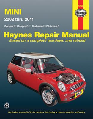 Image for Mini Cooper, Cooper S, Clubman & Clubman S 2002-2011 Repair Manual (Haynes Repair Manual)