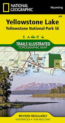 Yellowstone Lake: Yellowstone National Park Se Map