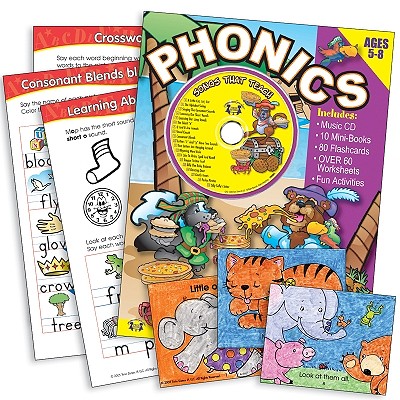 Phonics 96pg Workbook & Music CD Set (Early Childhood Learning, 4)