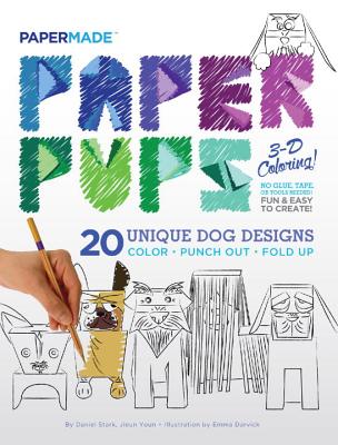 Paper Pups 3-D Coloring! [Paperback] PaperMade