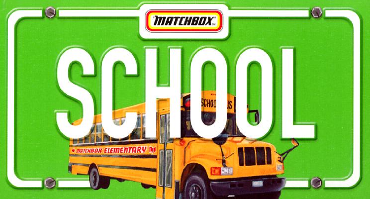 School [With School Bus Matchbox Car]