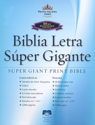 RVR60 Super Large Print (Spanish Edition) Leather Bound Bible
