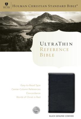Image for HCSB Ultrathin Reference Bible, Black Genuine Cowhide