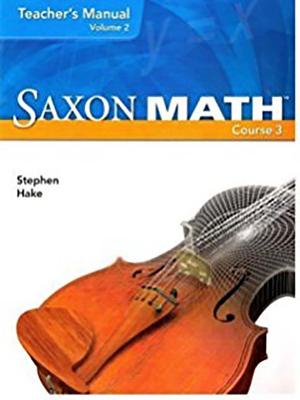Saxon Math Course 3 Teacher Manual Volume 1 2007