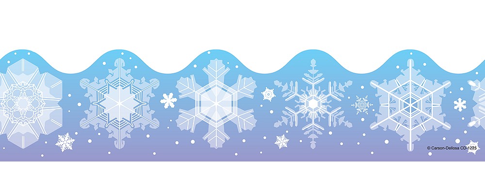 Image for Carson Dellosa Snowflakes Borders (1225)