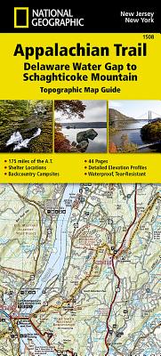 Appalachian Trail: New Jersey and New York Map [Delaware Water Gap to Schaghticoke Mountain]