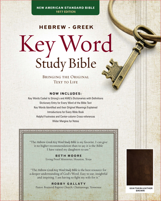 Image for The Hebrew-Greek Key Word Study Bible: NASB-77 Edition, Brown Genuine Goatskin