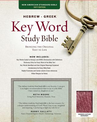 Image for The Hebrew-Greek Key Word Study Bible: NASB-77 Edition, Burgundy Bonded Leather Thumb-Indexed (Key Word Study Bibles)