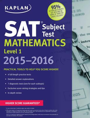 Image for Kaplan SAT Subject Test Mathematics Level 1 2015-2016 (Kaplan Test Prep)