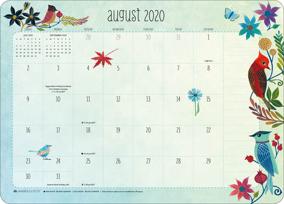 Image for Geninne Zlatkis 2020 - 2021 Desk Pad Calendar (17-Month Aug 2020 - Dec 2021, 18.75' x 13.5')