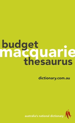 Image for Macquarie Budget Thesaurus
