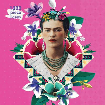 Image for Adult Jigsaw Puzzle Frida Kahlo Pink: 1000-piece Jigsaw Puzzles (1000-piece jigsaws)